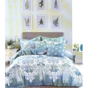 Linge de lit en satin de coton, 100% coton – Atib vert