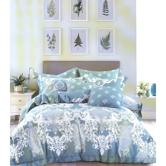 Linge de lit en satin de coton, 100% coton – Atib vert