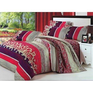 Linge de lit en satin de coton, 100% coton – Ariat rouge