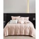 Linge de lit de luxe en coton 100 % avec jacquard Lisava – rose