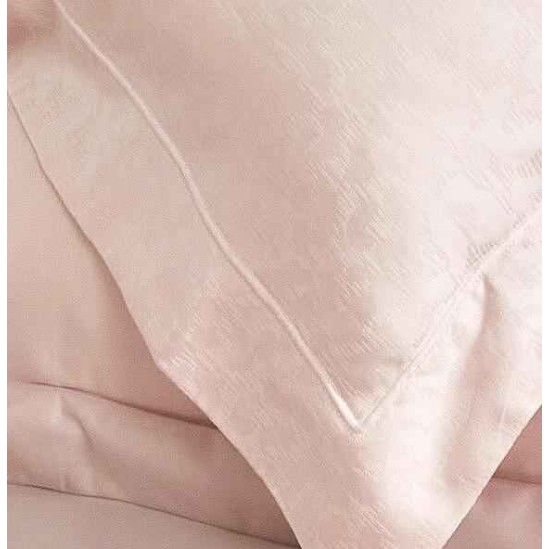 Linge de lit de luxe en coton 100 % avec jacquard Lisava – rose