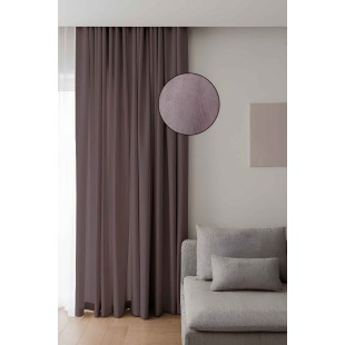 Rideau occultant à galon fronceur Violet clair
